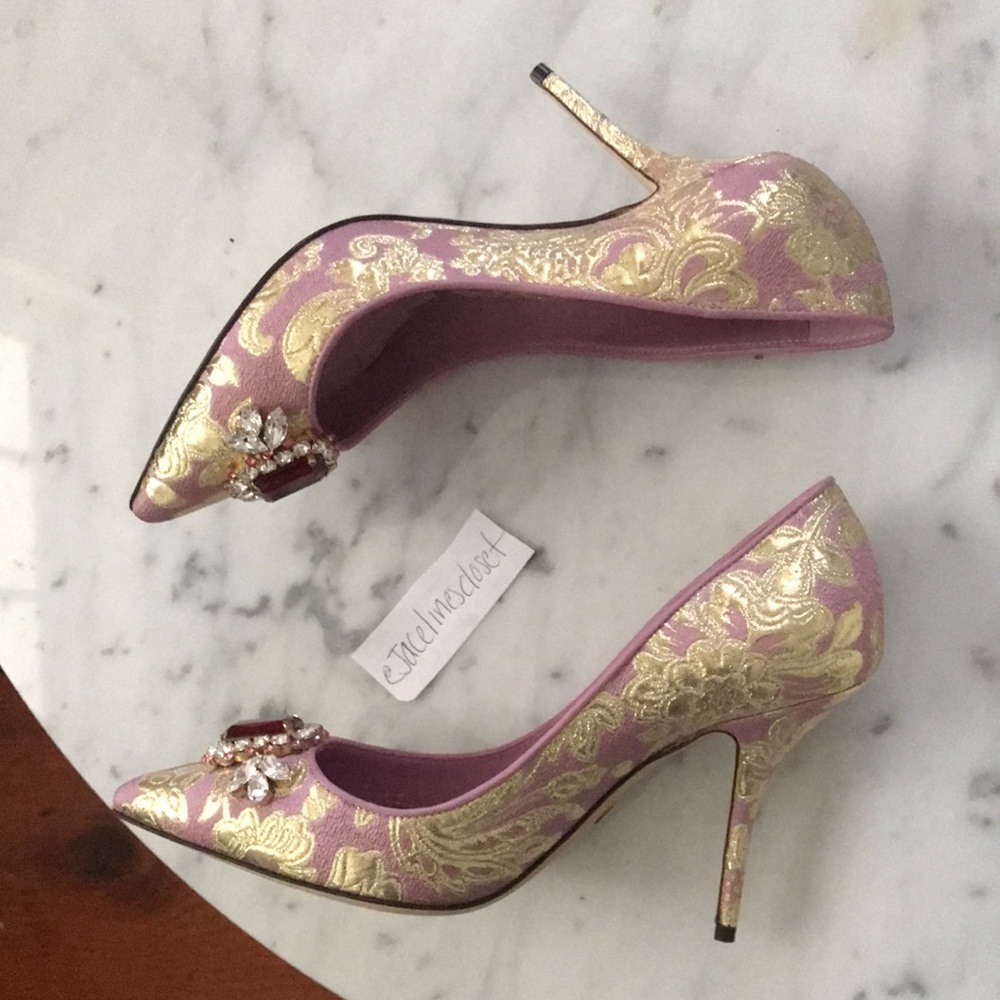 Dolce & Gabbana Purple Heels 37.5 - Picture 6 of 7